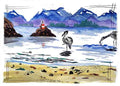 10 x Great Blue Heron Art Cards