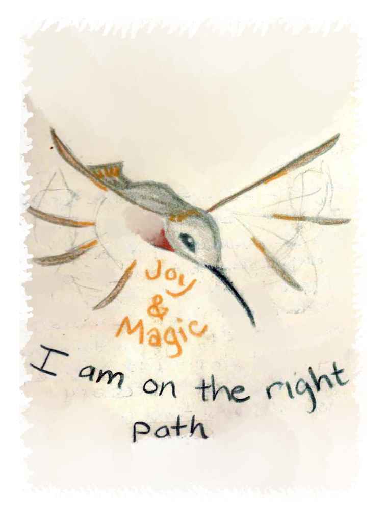 10 x Hummingbird Path Art Cards